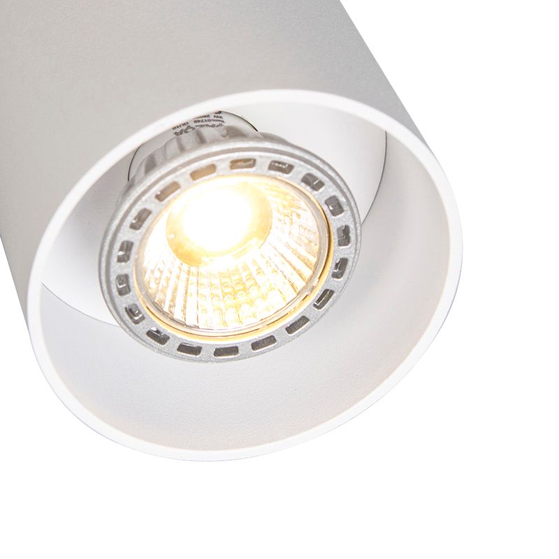 Moderne opbouwspot wit GU10 50mm - Tubo