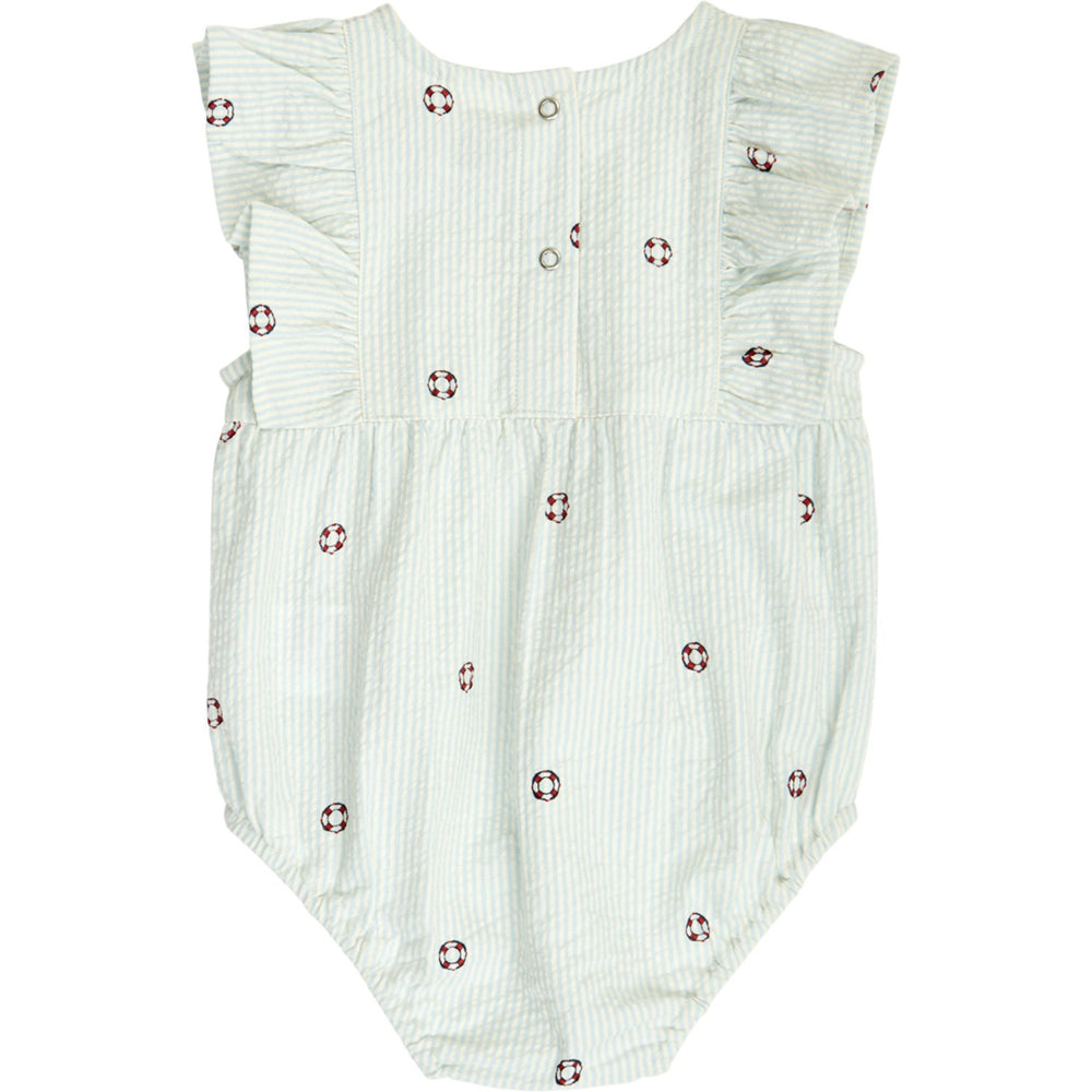 Køb Müsli Tofu/ Ocean/ Mineral Red Seersucker Stripe Flæse S/S Body