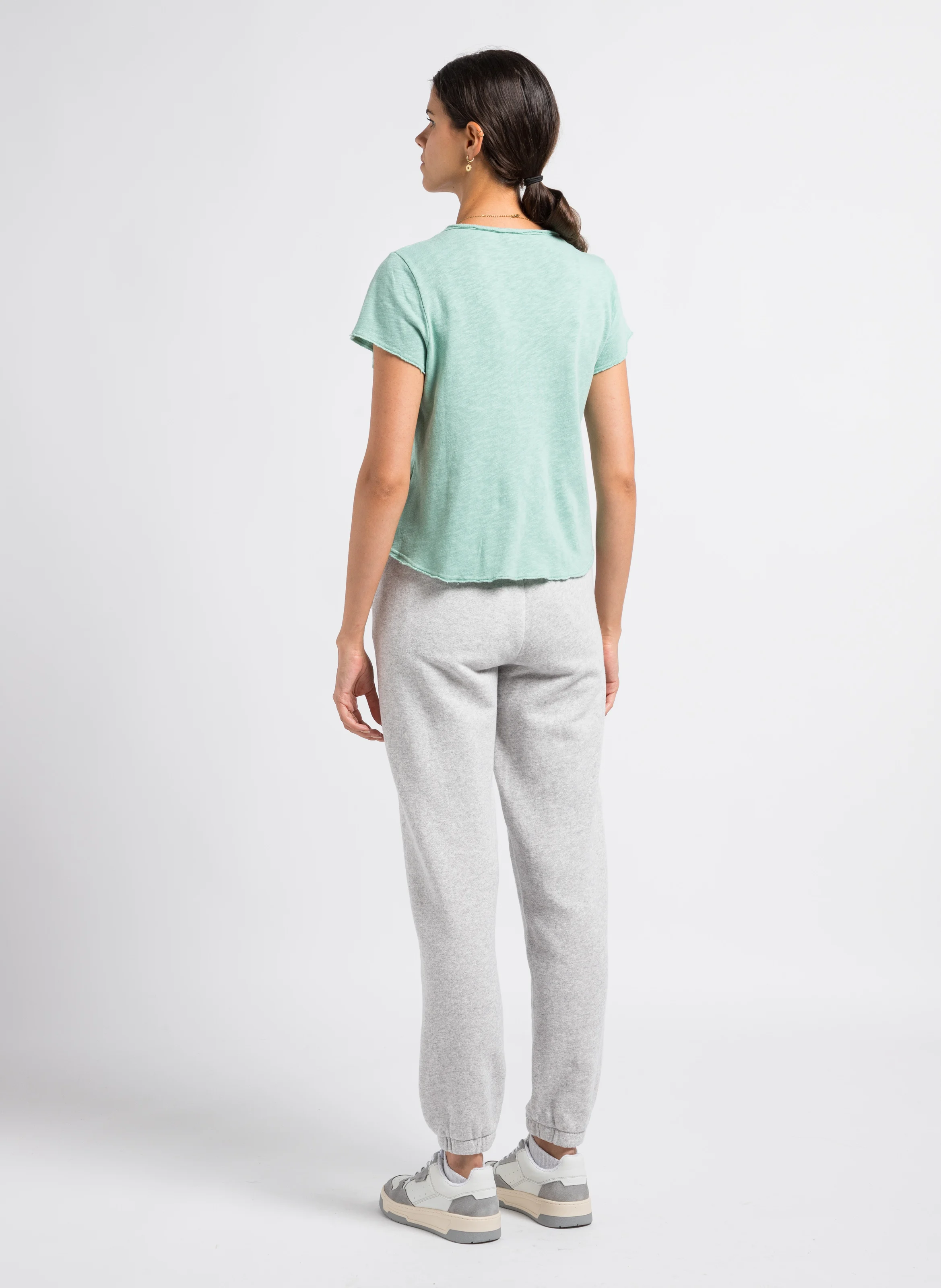 KODYTOWN - Jogging taille haute en coton | Gris