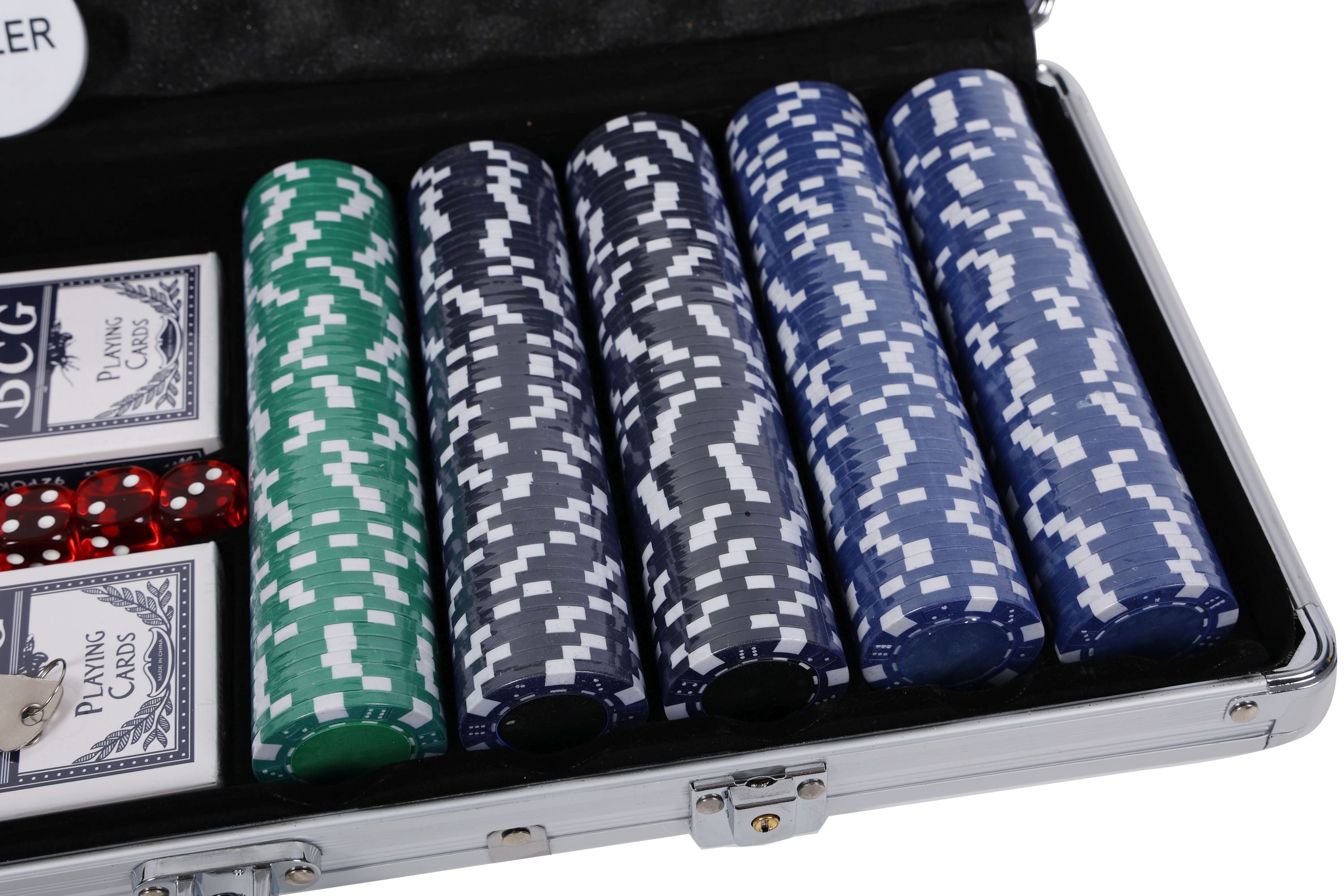 Pokerkoffer mit 500 Chips