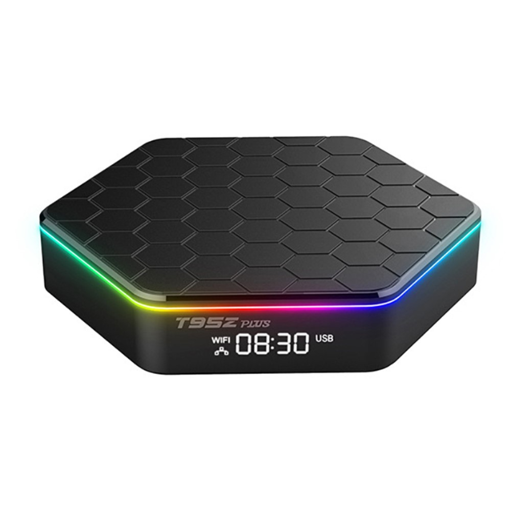 4GB Ram 6K Android 12.0 Smart TV Box Internet WiFi Streaming HDMI 64GB Quad Core Media Player mit Gigabit Ethernet LAN / RGB LED   Fernbedienung