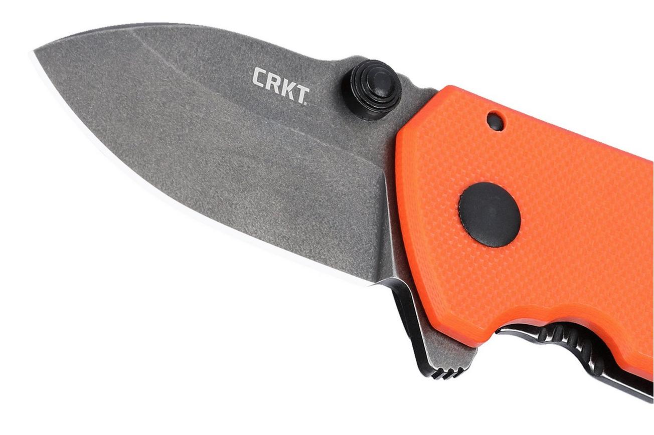 CRKT Squid Compact Black 2486 Orange G10 zakmes, Lucas Burnley design