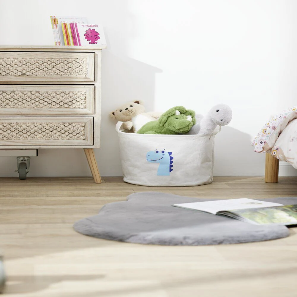 Panière à linge licorne en toile Ø30xH25cm