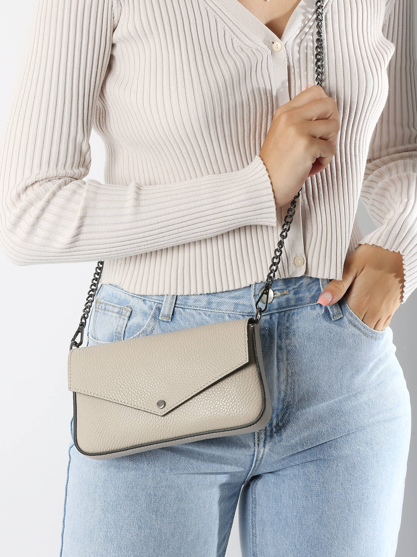 Sac bandoulire Caviar cuir MILANO