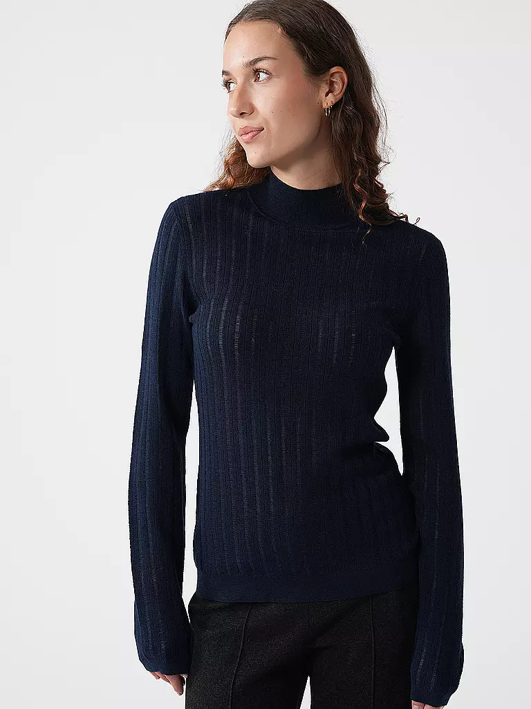 BOSS Rollkragenpullover FATIRAMI blau