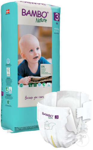 Bambo Nature Couches Bébé Taille 3 4 À 8kg 52 Pièces