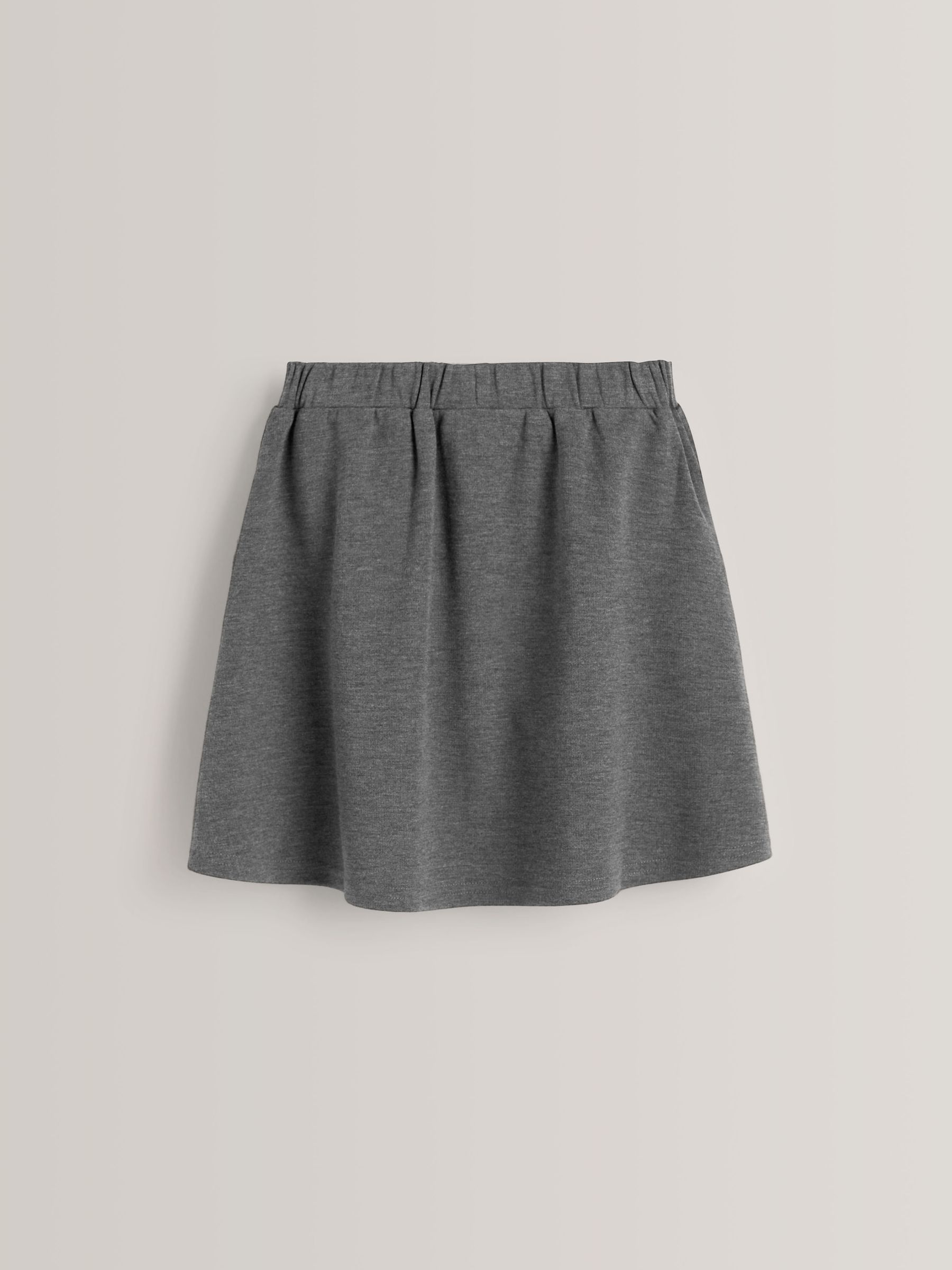 Grijs - Stretchy schoolrok met elastische tailleband (3 - 16 jr)