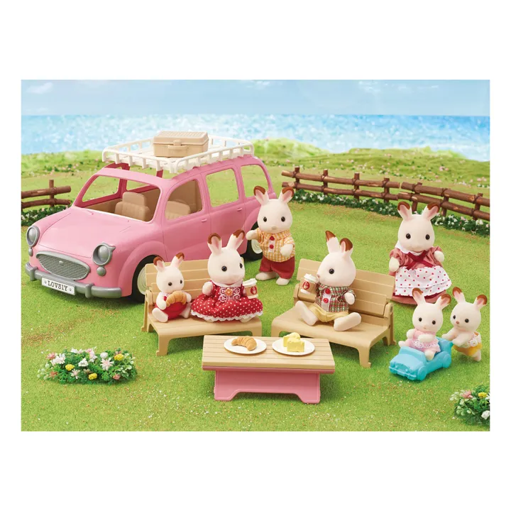 Sylvanian Families Le monospace rose et set de pique-nique