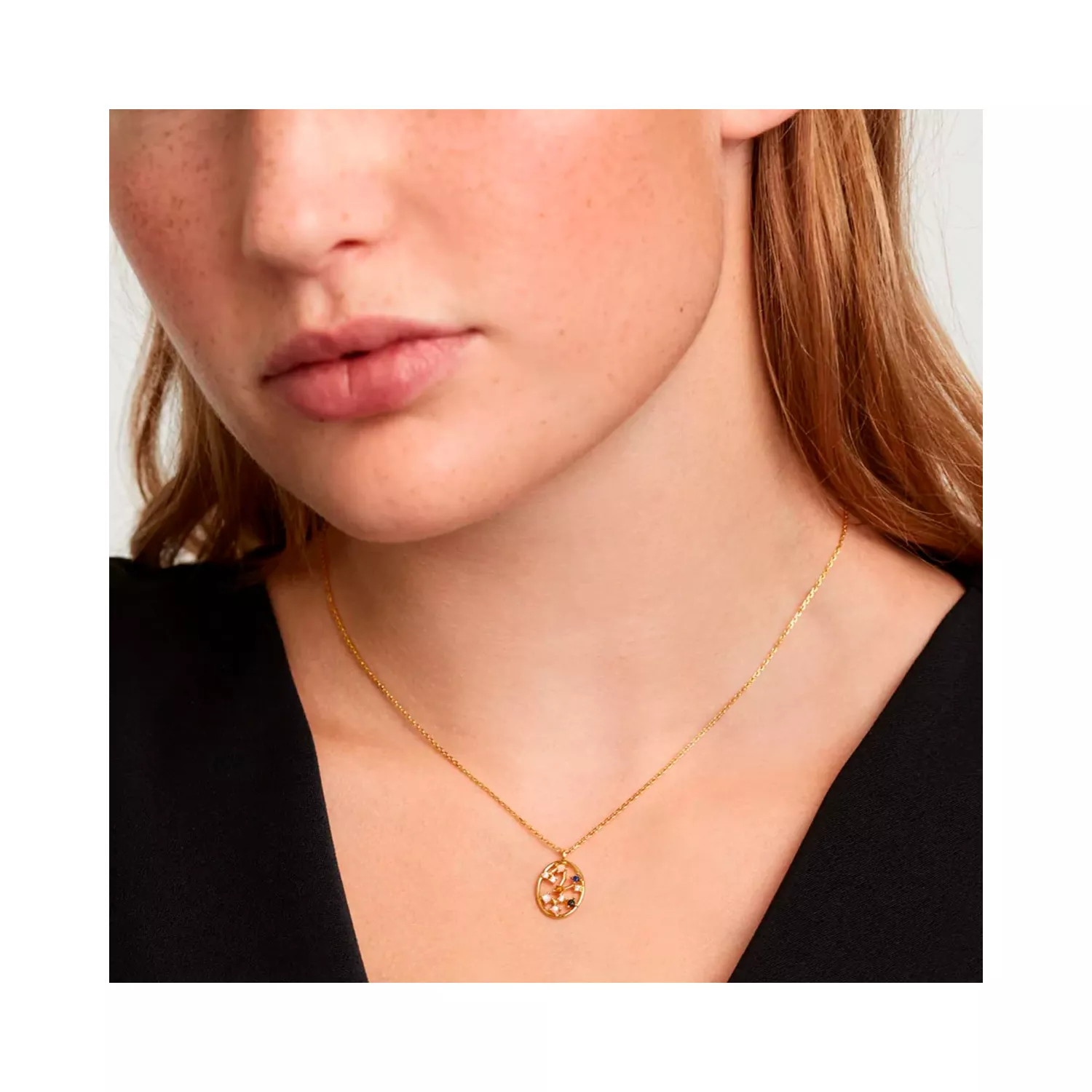 PDPAOLA Sagittarius Halskæde 18 kt. Forgyldt Sølv CO01-352-U