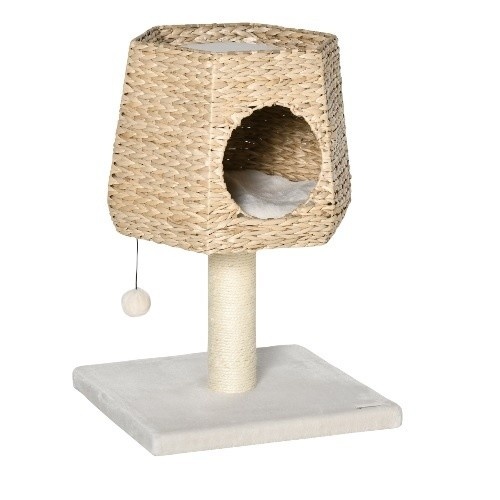 Arranhador PawHut Cream para Gatos Pequenos