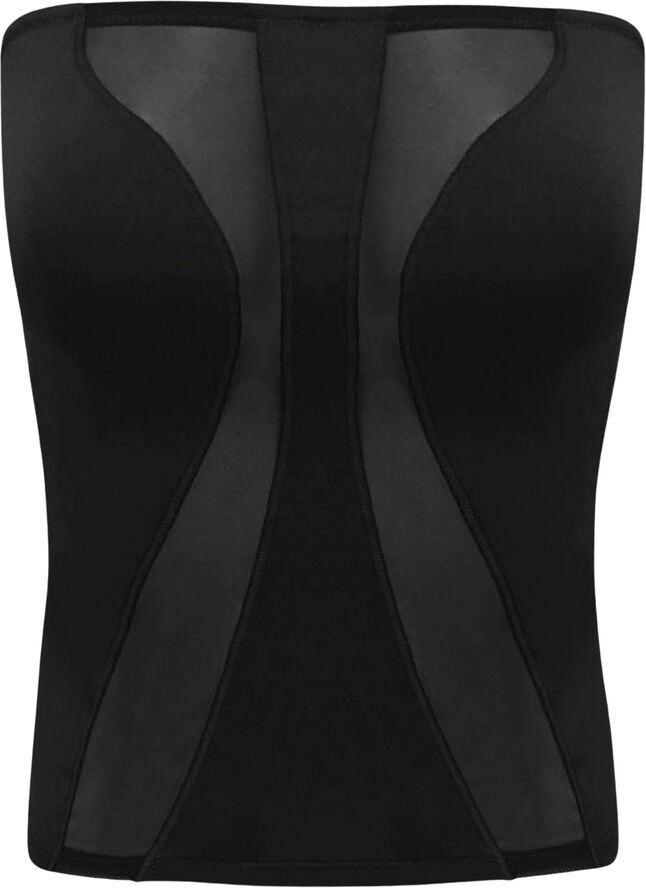 OW Collection SWIRL Tube Top Black caviar