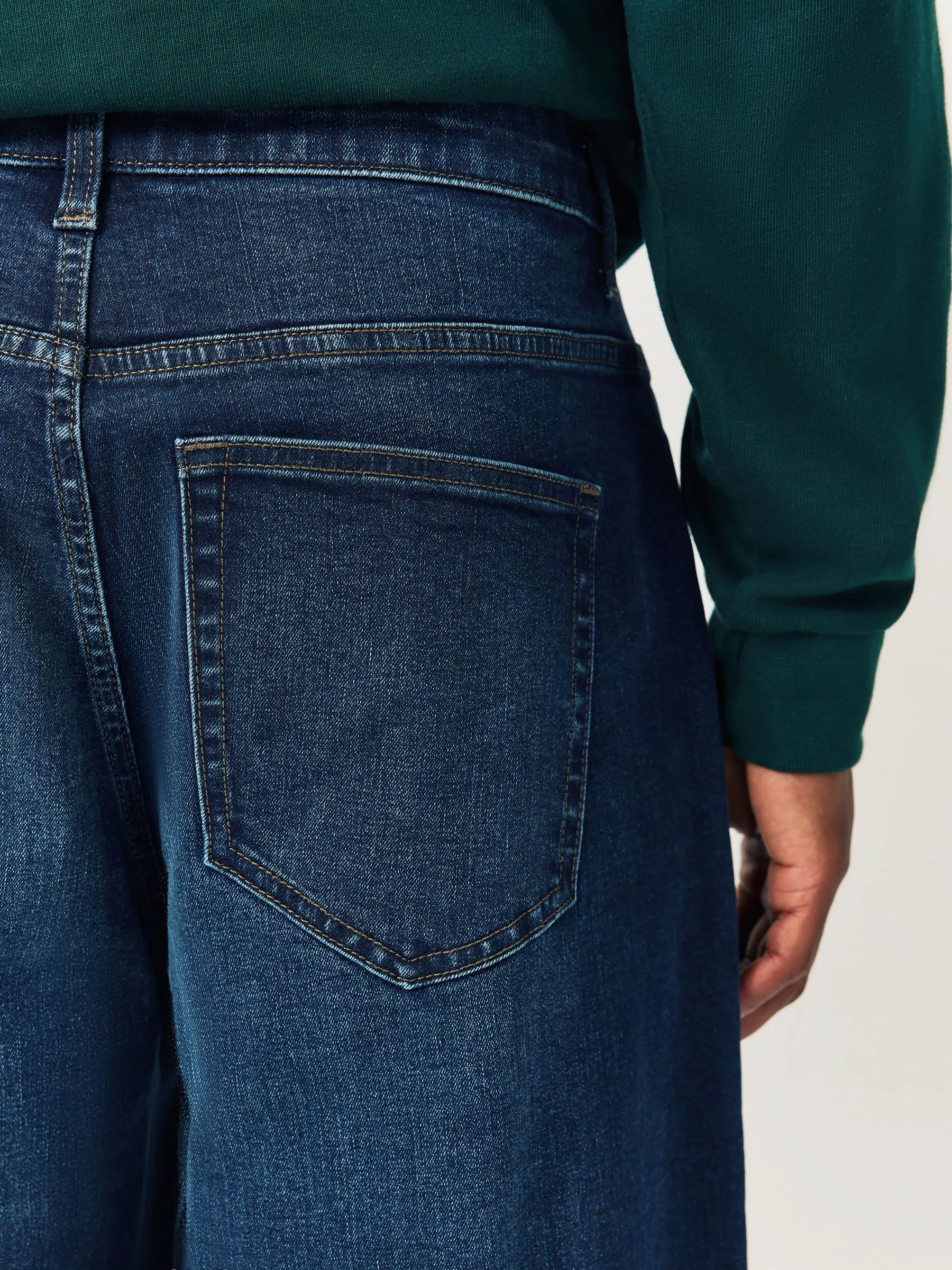 Blauw - Barrel Fit Classic Stretch Jeans