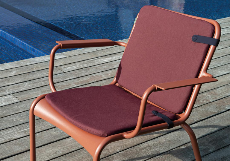 Fermob Color mix Duo zitkussen 41x45 voor fauteuils Twine