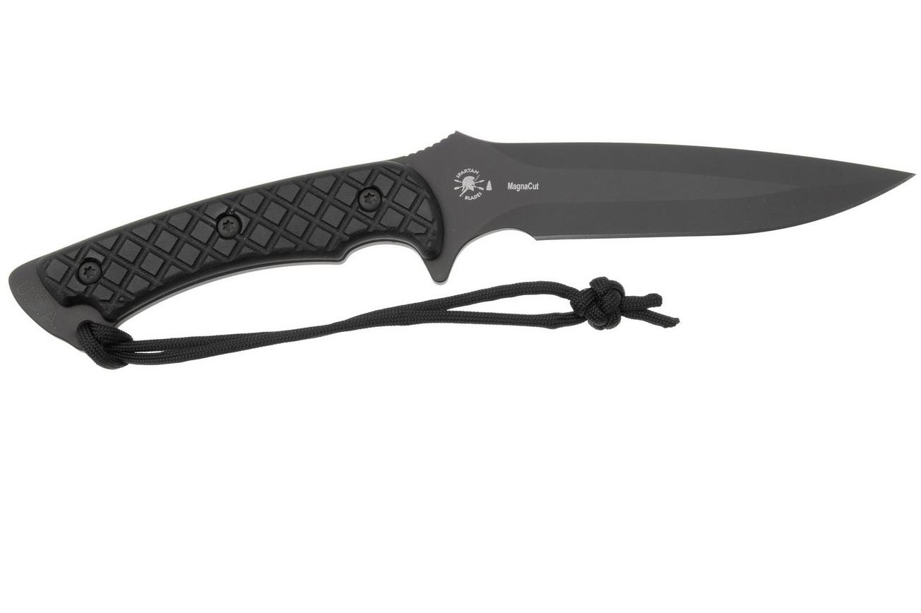 Spartan Blades Ares SB1BKBKNLBK Black, Black Micarta, survivalmes, MOLLE schede