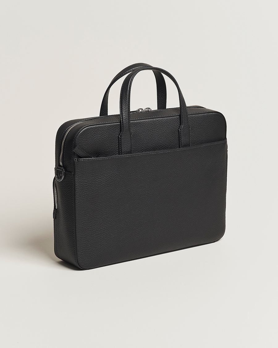 Crosstown Computer Leather Bag Black