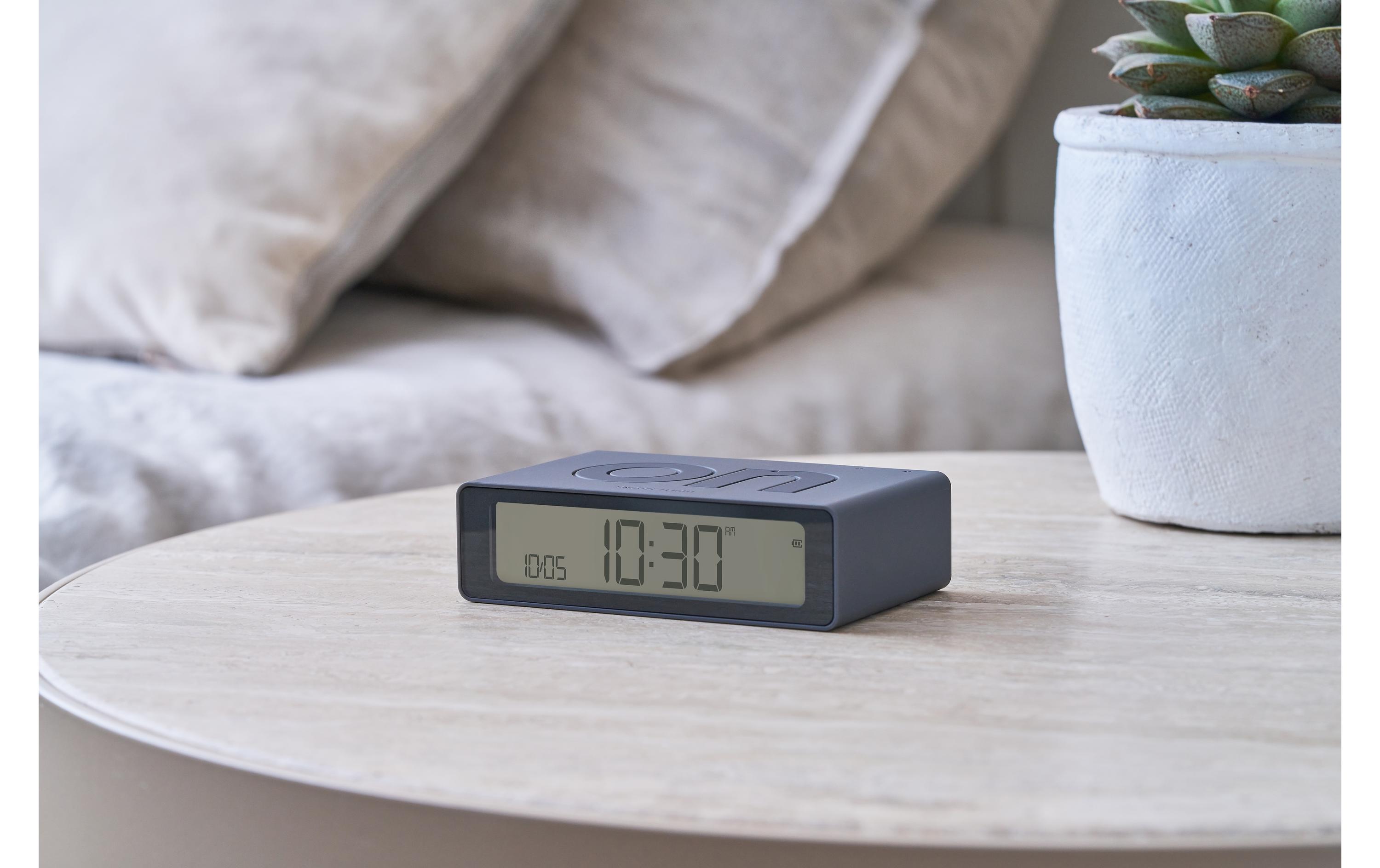 Digitalwecker Flip Mini AnthrazitMini LCD-Wecker mit Umkehrfunktion (On/Off)