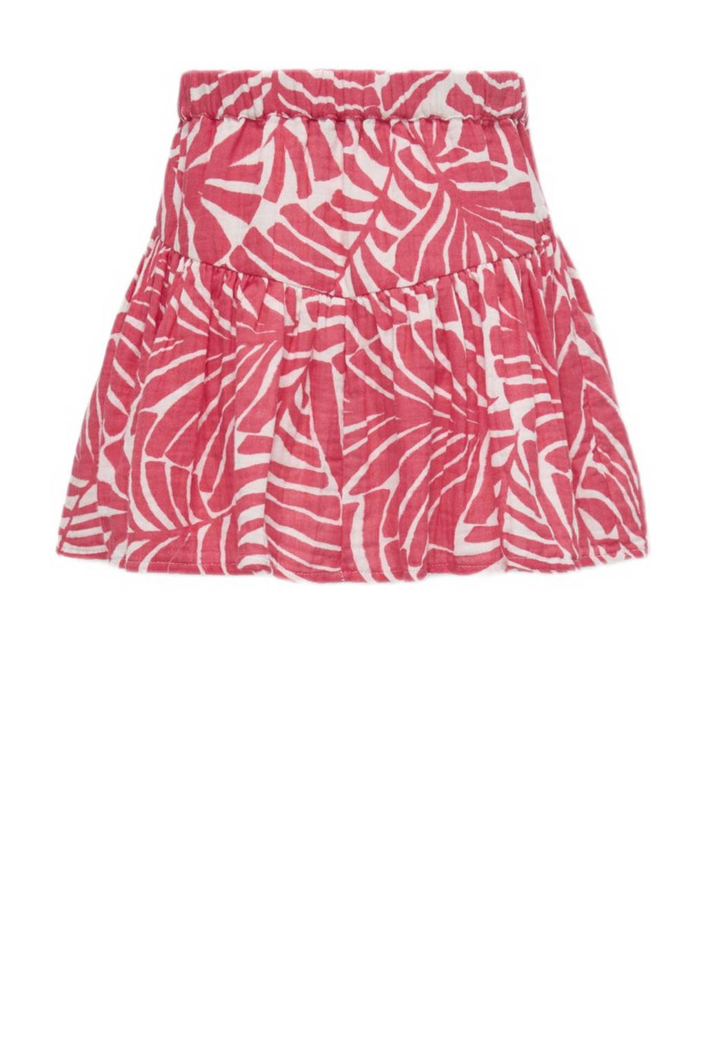 ONLY skort KOGTHYRA MEXICANA met all over print donkerroze/wit