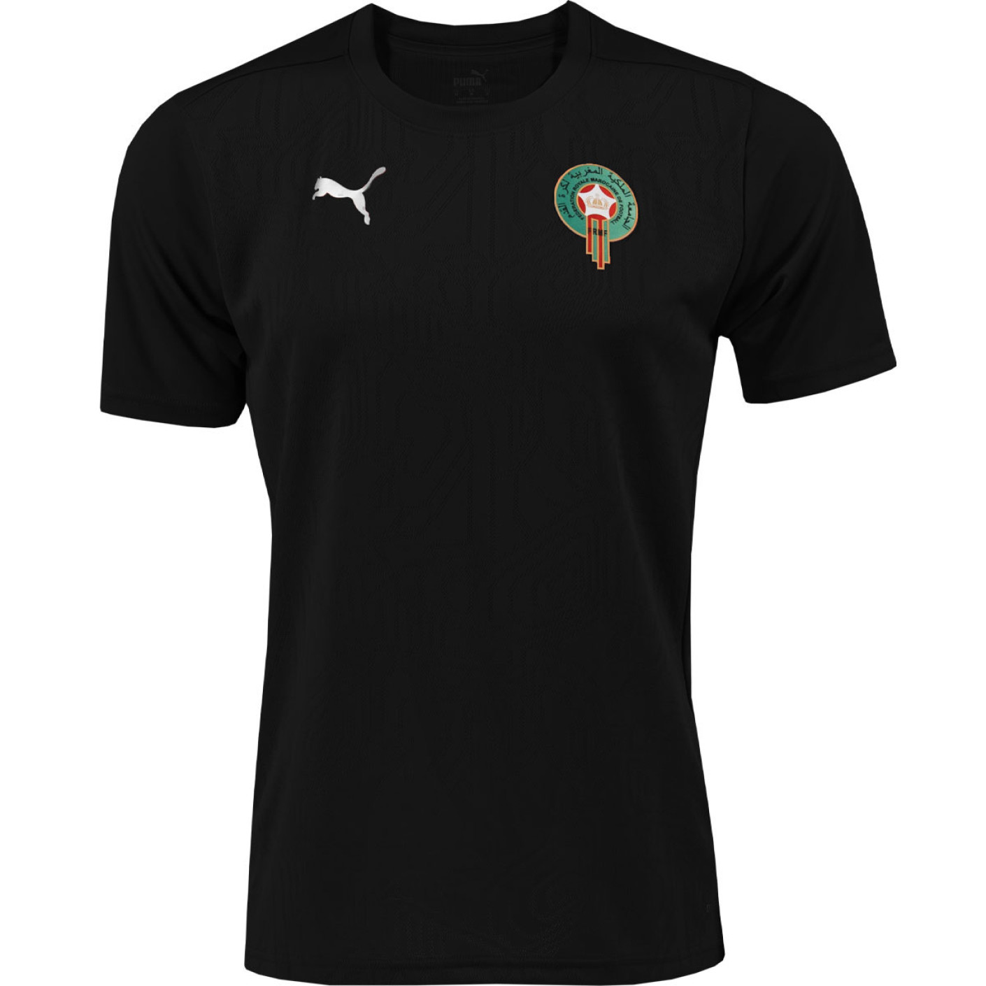 PUMA Marokko Trainingsshirt 2024-2026 Zwart Zilver