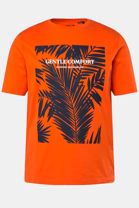 Men+ T-Shirt, Halbarm, großer Print, Rundhals, bis 8 XL