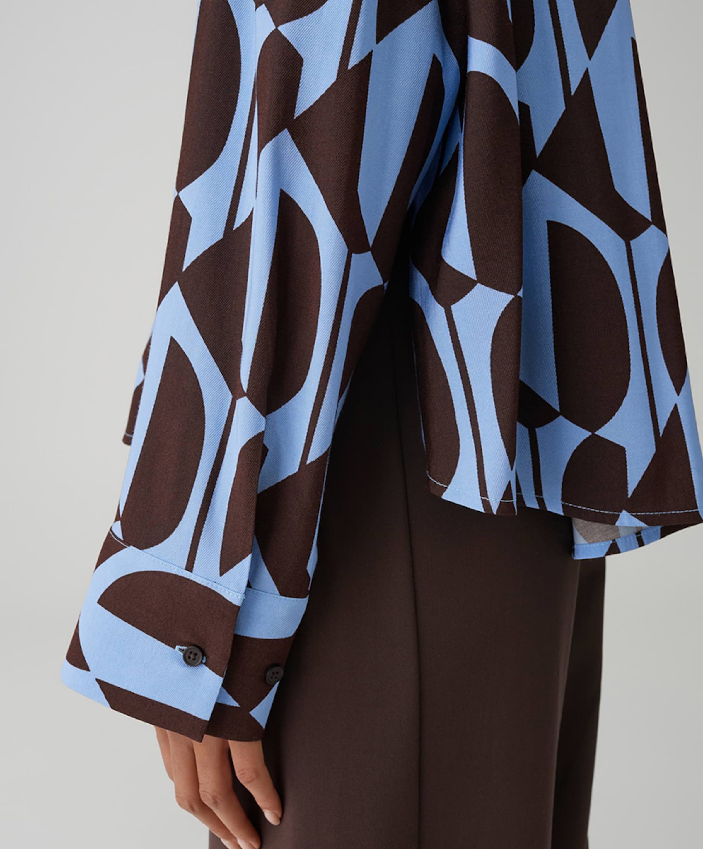 OPUS Dames blouse blauw