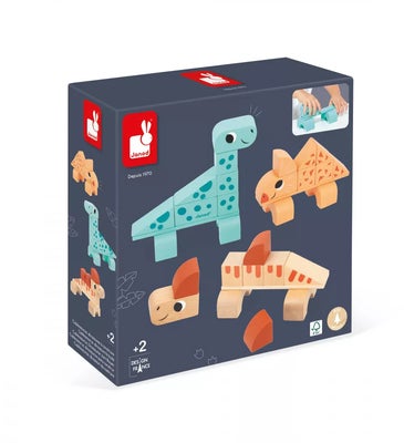 Janod Cubikosaurus Dinosaurer til Å Bygge
