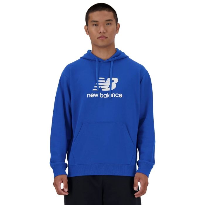New Balance Herre Trøjer Sport Essentials Logo Hoodie Blå