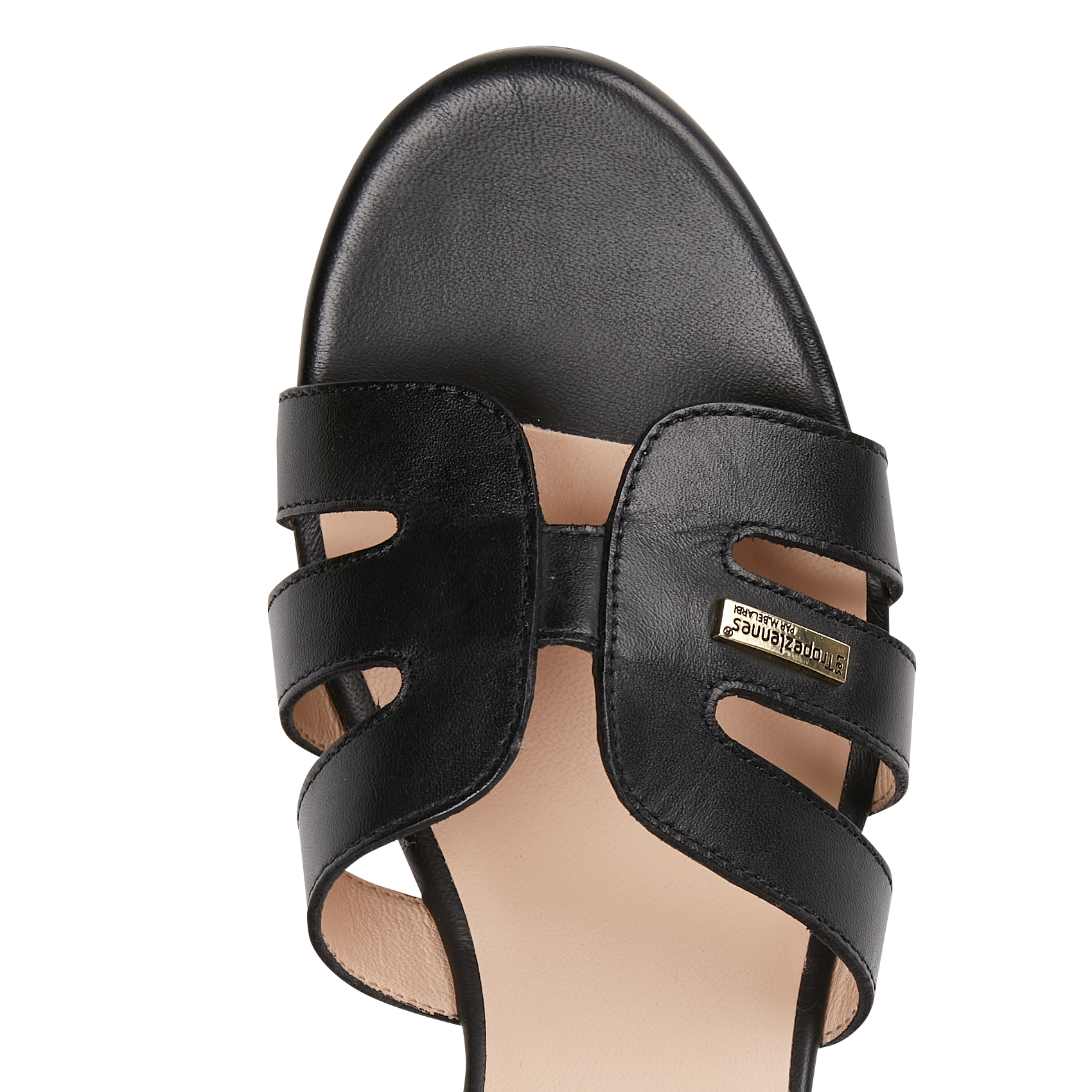 LIVIA - Sandales à talons en cuir | Noir