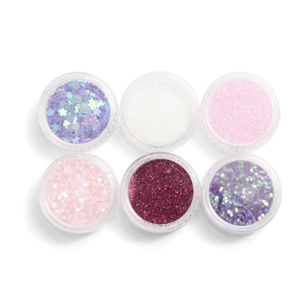 Lot de 6 pots de strass autocollants pour ongles