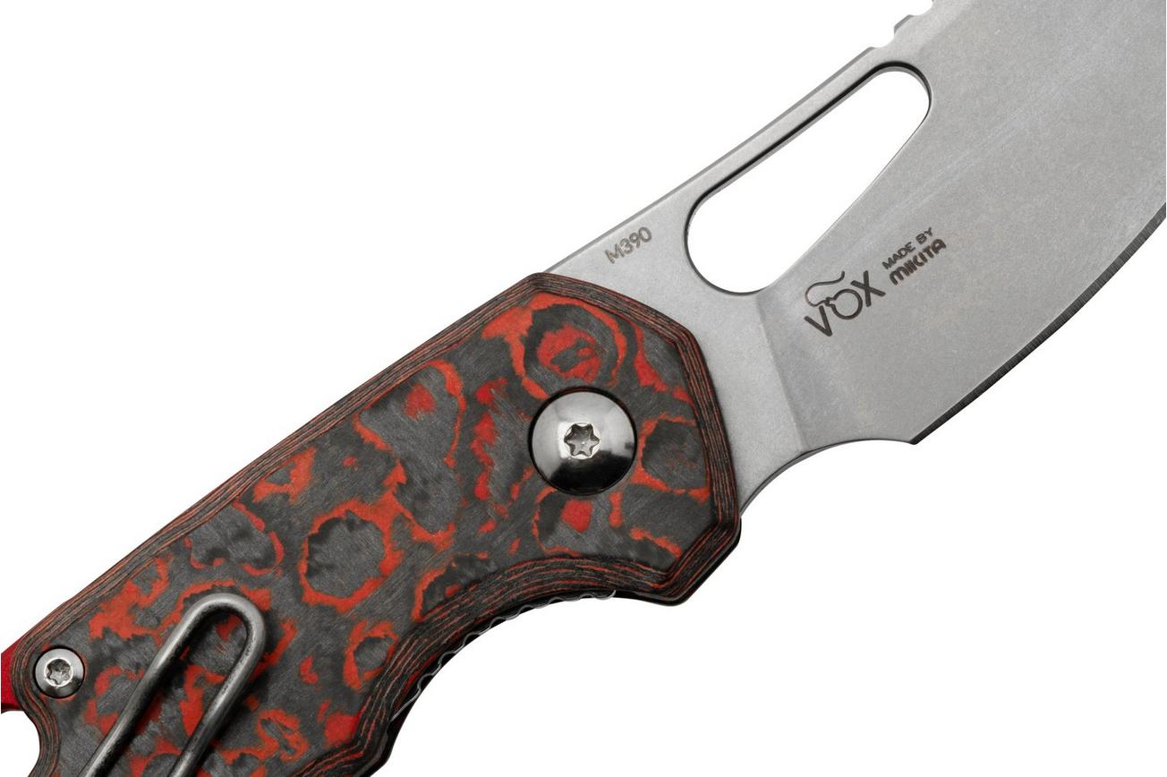 MKM Isonzo FX03-2CL Cleaver Stonewashed, Lava Flow Carbon Fiber zakmes, Jesper Voxnaes design