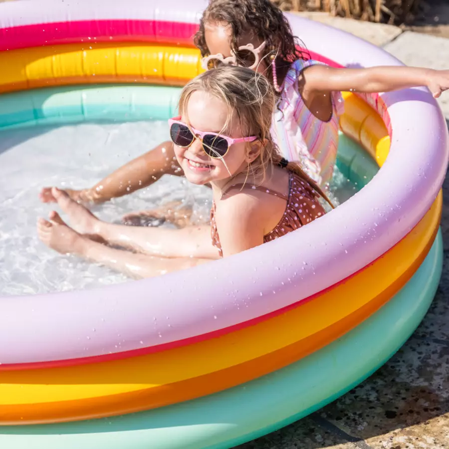 Swim Essentials Aufblasbarer Pool Regenbogen Ø 150 cm