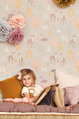 Majvillan Tapet Golden Woods, Dusty Lilac
