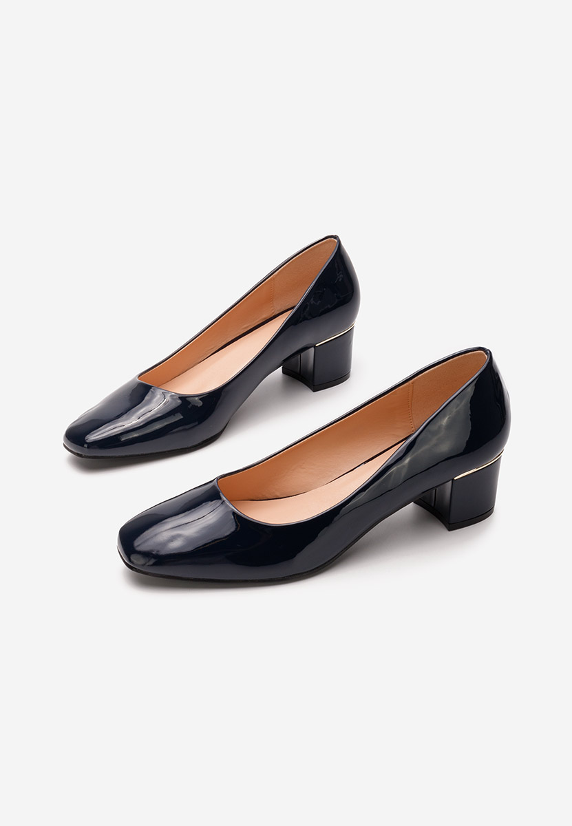 Chaussures à talon épais marine Sharla