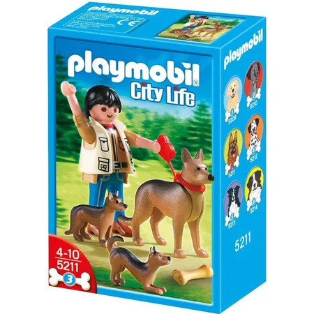PLAYMOBIL® 5211 City Life 5211 Schäferhündin mit Welpen
