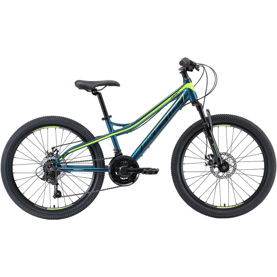 Bikestar Kinderrad 24 Zoll Alu MTB blau, grün