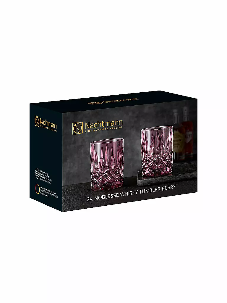 NACHTMANN Whiskeyglas 2er Set Noblesse Berry 295ml beere
