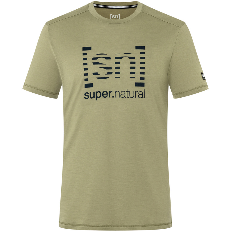 Super.Natural Herren Grid Logo T-Shirt