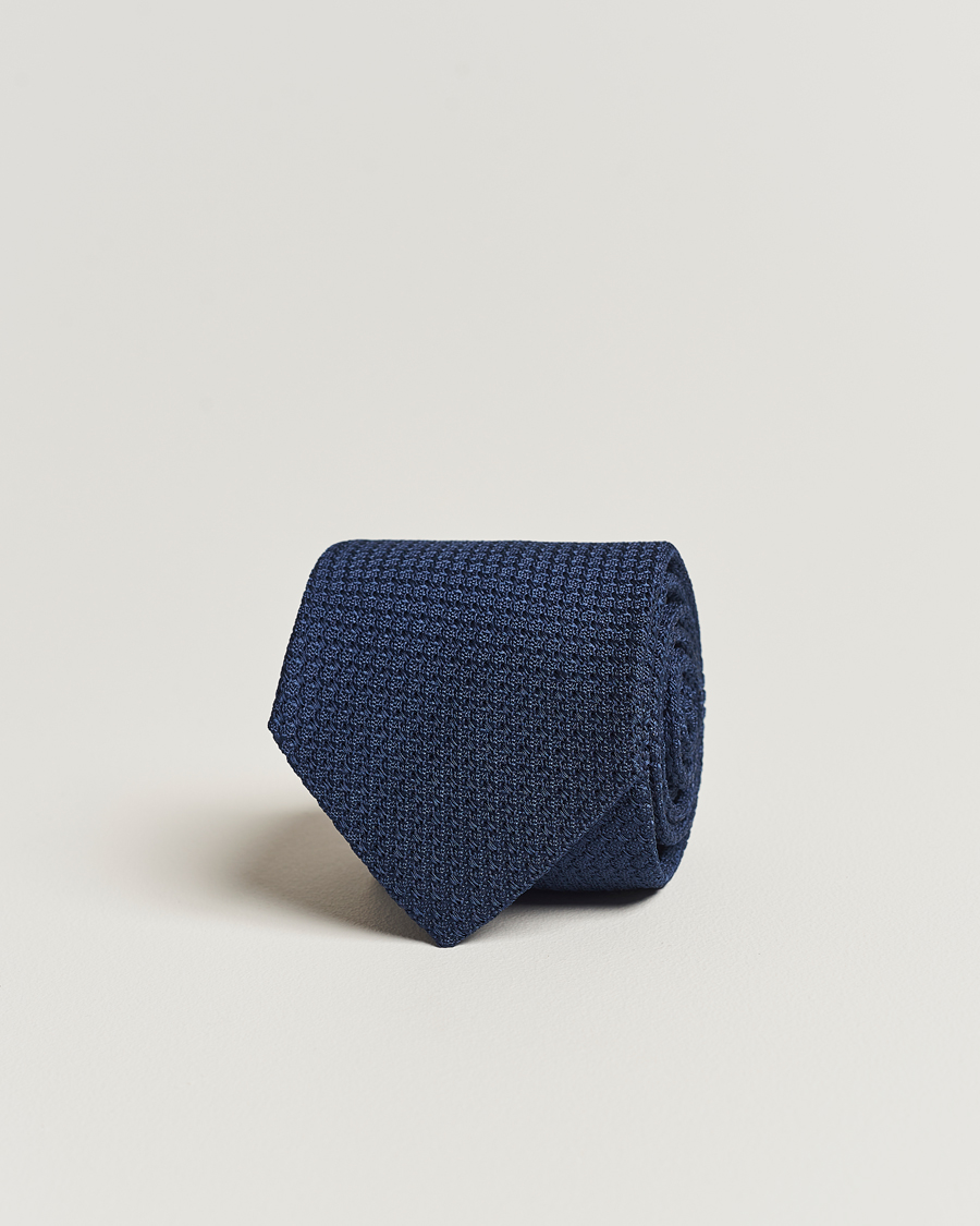 Amanda Christensen Silk Grenadine 8 cm Tie Napoli Blue