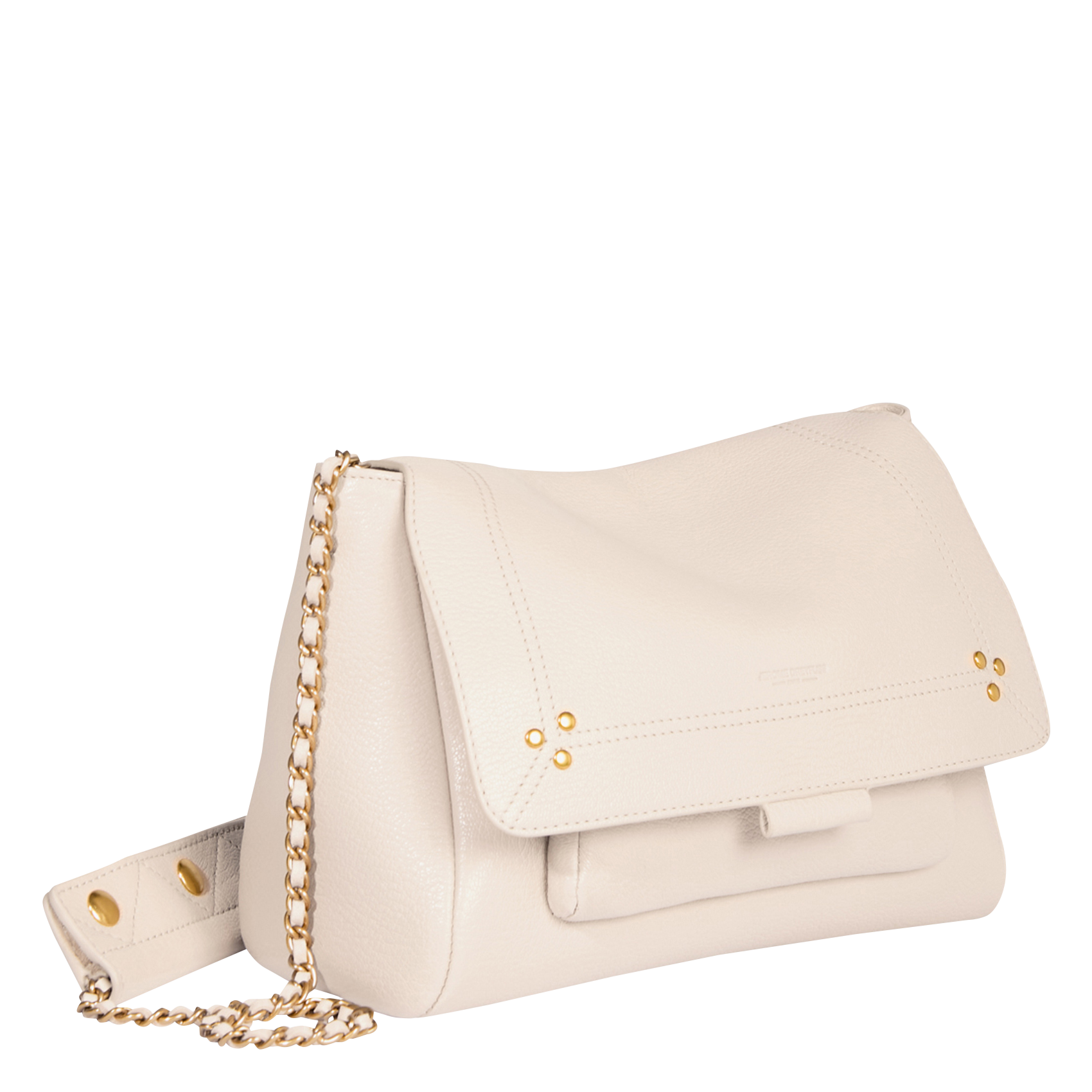 LULU M - Sac besace en cuir | Beige