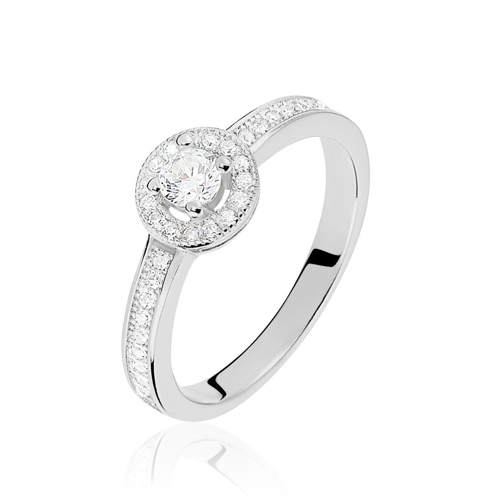 Bague Mélissande Argent Blanc Oxyde De Zirconium