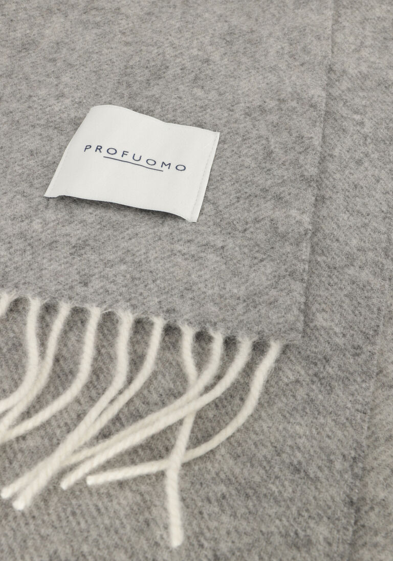 PROFUOMO grijze profuomo sjaal scarf lambswool