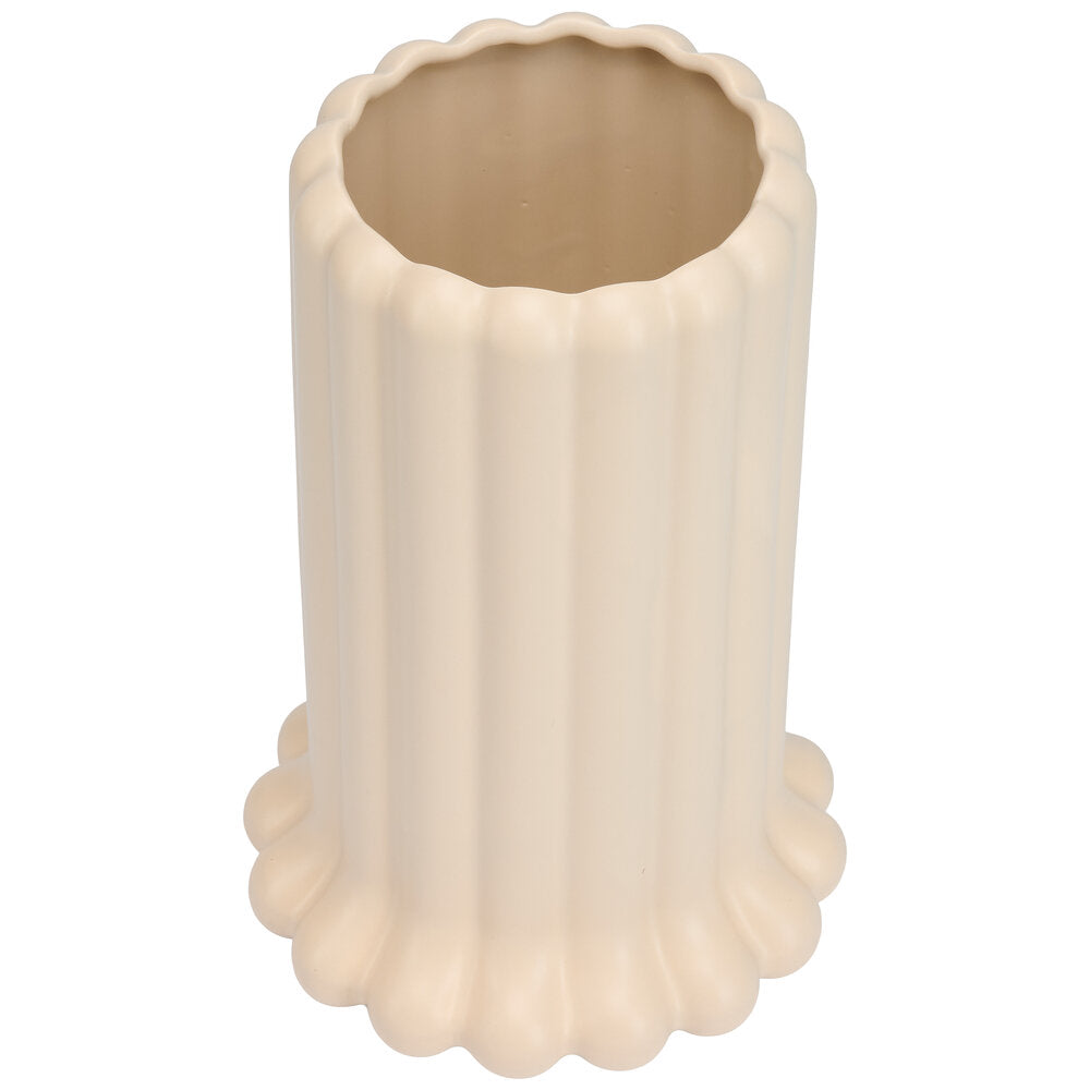 Design Letters  Tubular Vase, Beige - H24cm