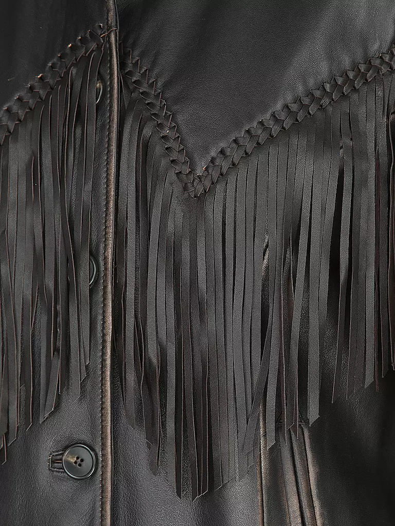 WEEKEND MAX MARA Lederjacke braun