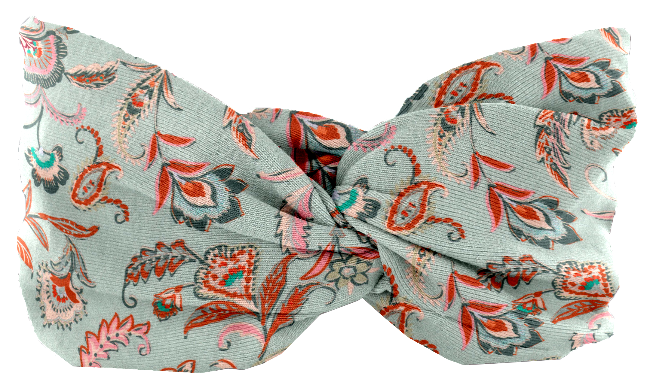 Bandeau Jersey Croisé Enfant Vert Bohème