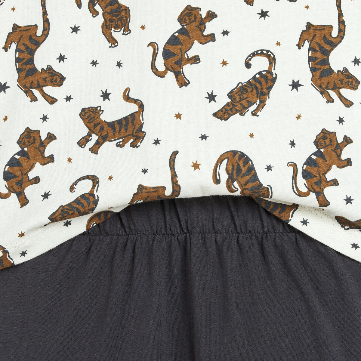 COLEÇÃO LA REDOUTE<br>Conjunto de 2 shorts de pijama de algodão com estampa de tigre