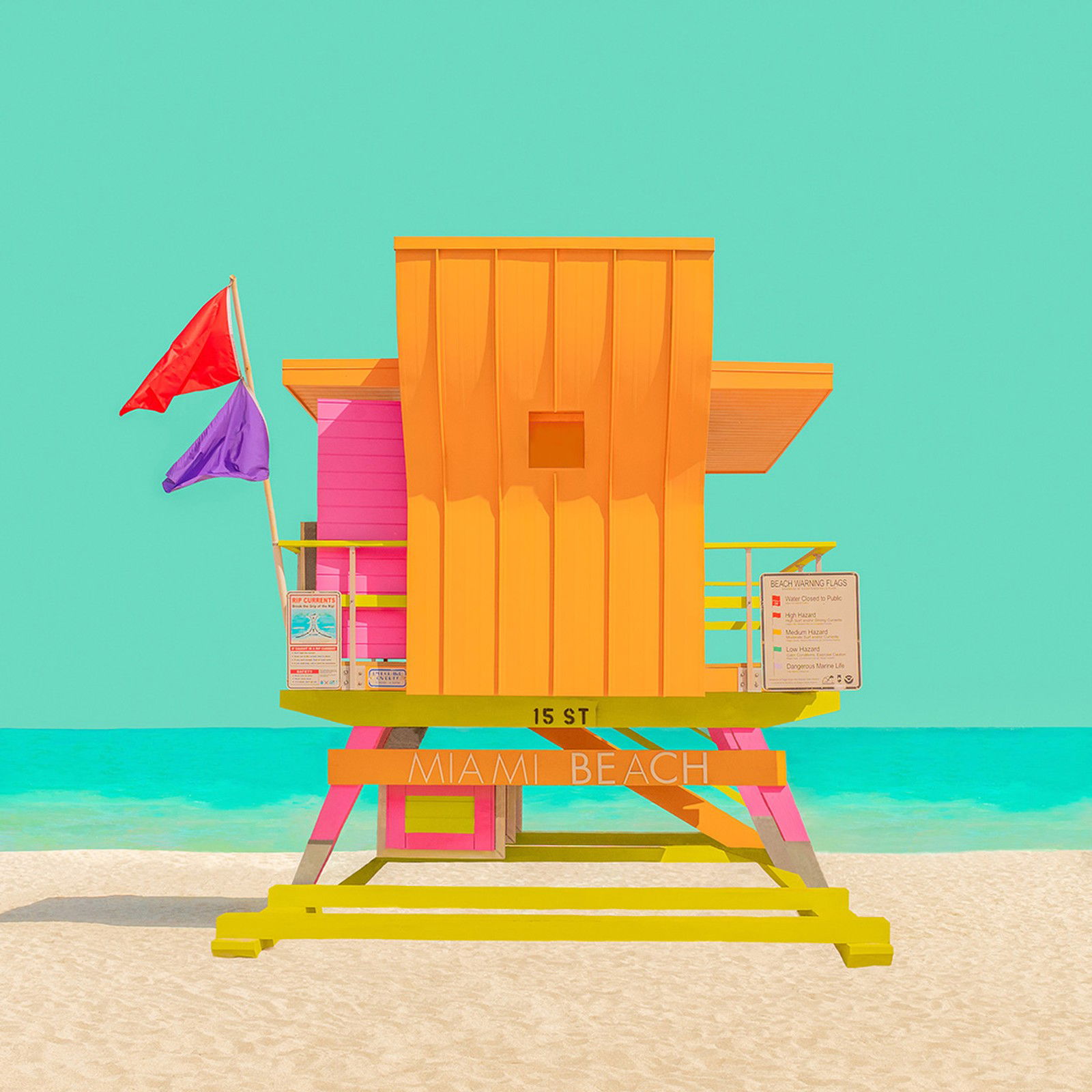 The Modern Paradise - Miami Beach 4 by Mijoo Kim & Minjin Kang - Petites - Small Open Edition.