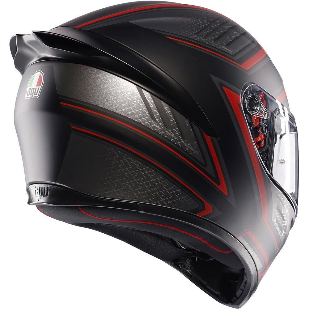 AGV - Casque K1 S Sling Noir Mat / Rouge