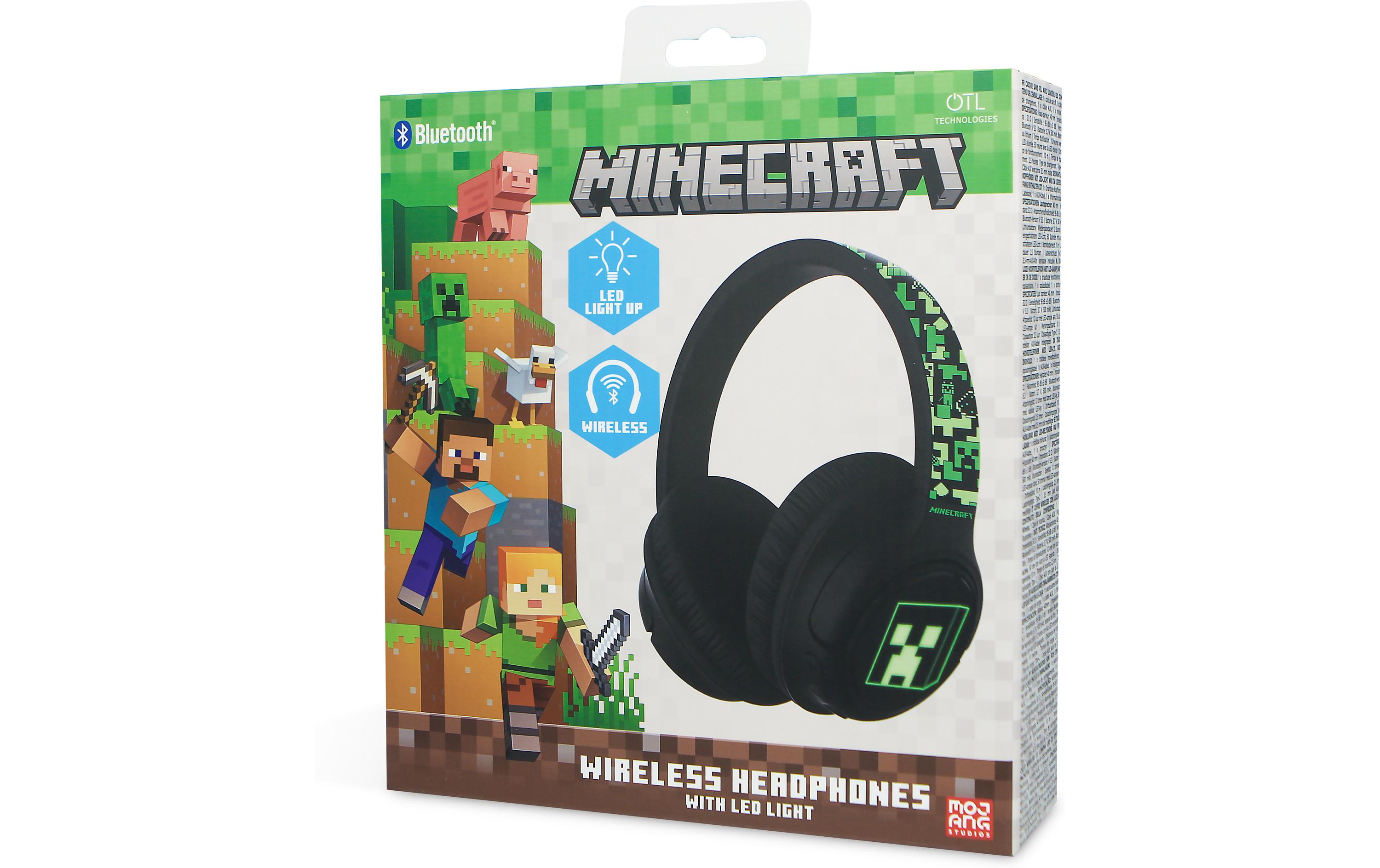 Minecraft LED light up kabellose KopfhörerBluethooth Kopfhörer