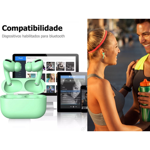 Fones de ouvido Bluetooth sem fio Klack com carregador e base