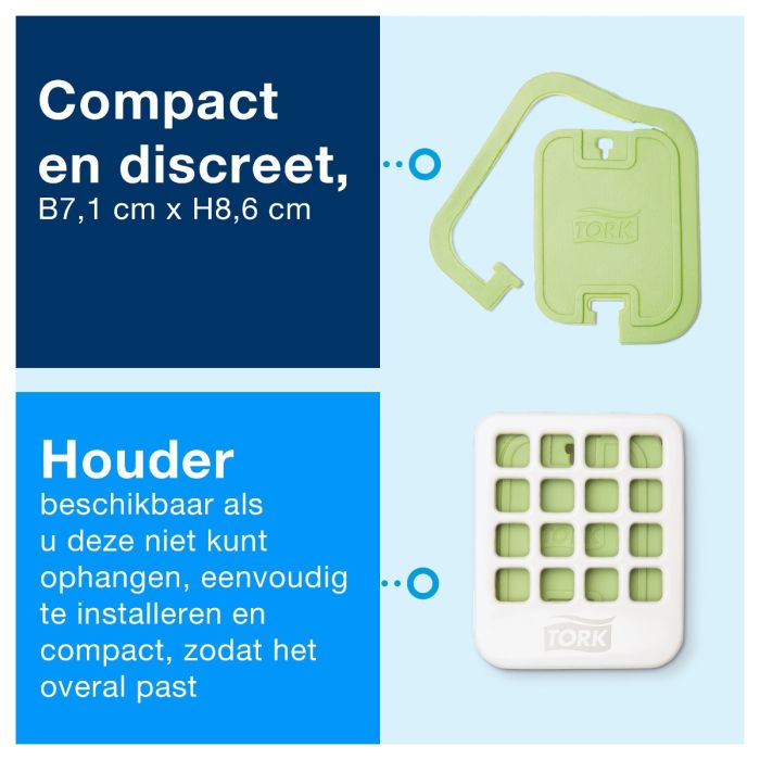 Tork 562500 A2 Dispenser luchtverfrisser disc wit 9 x 7 x 2 cm 4 stuks à doos (562500)