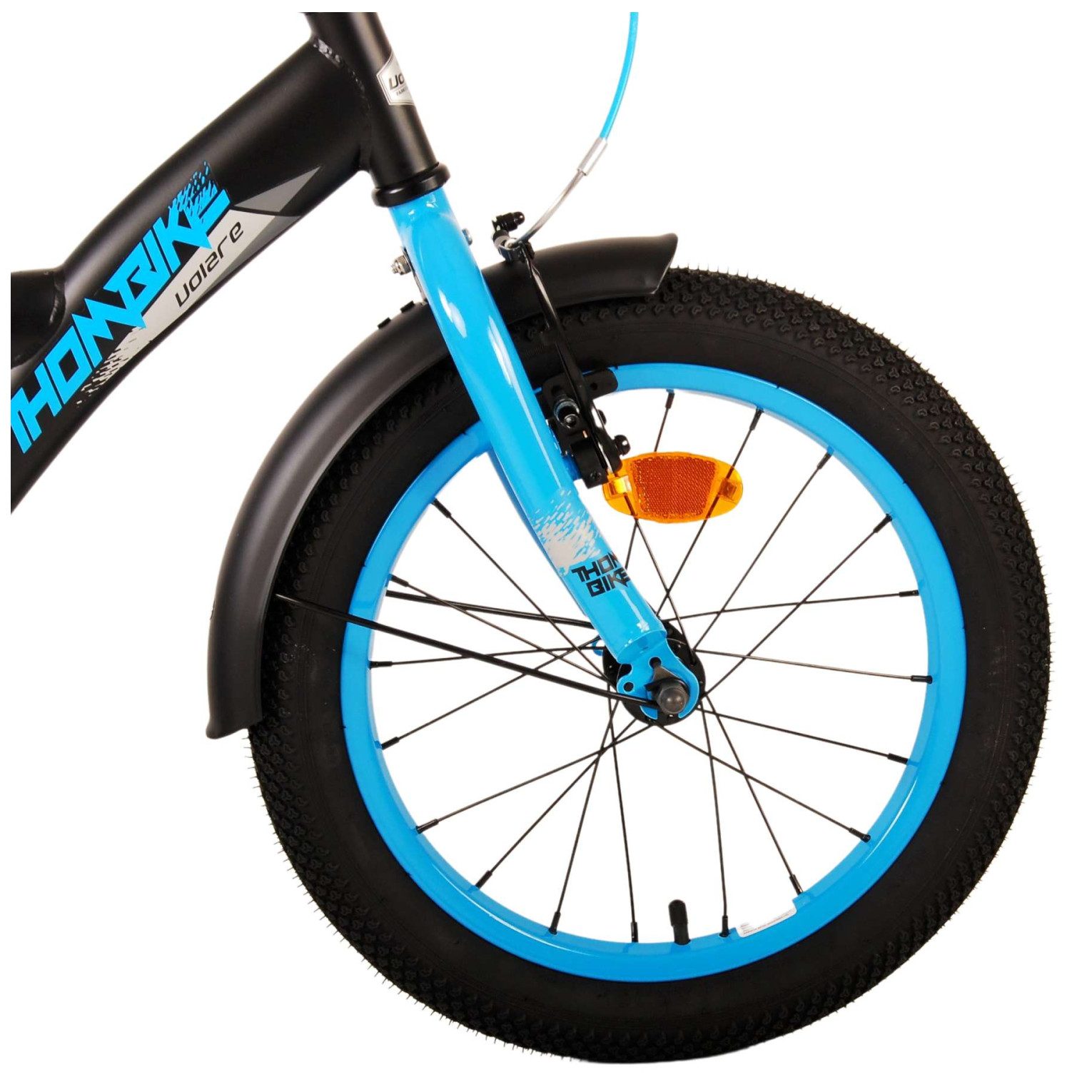 Volare Thombike Fiets - 16 inch - Zwart Blauw